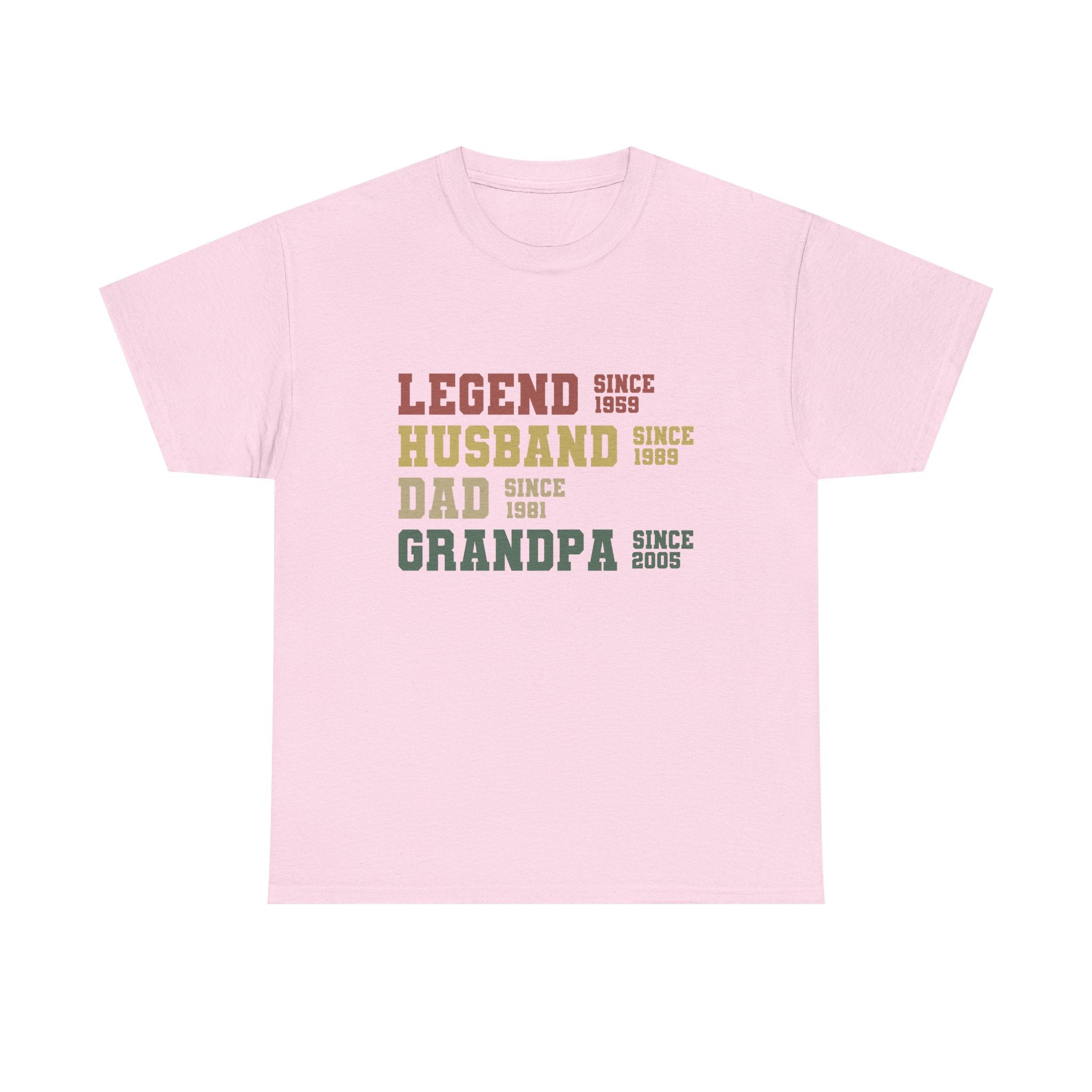Legend Husband Dad Grandpa — Custom Years Tee