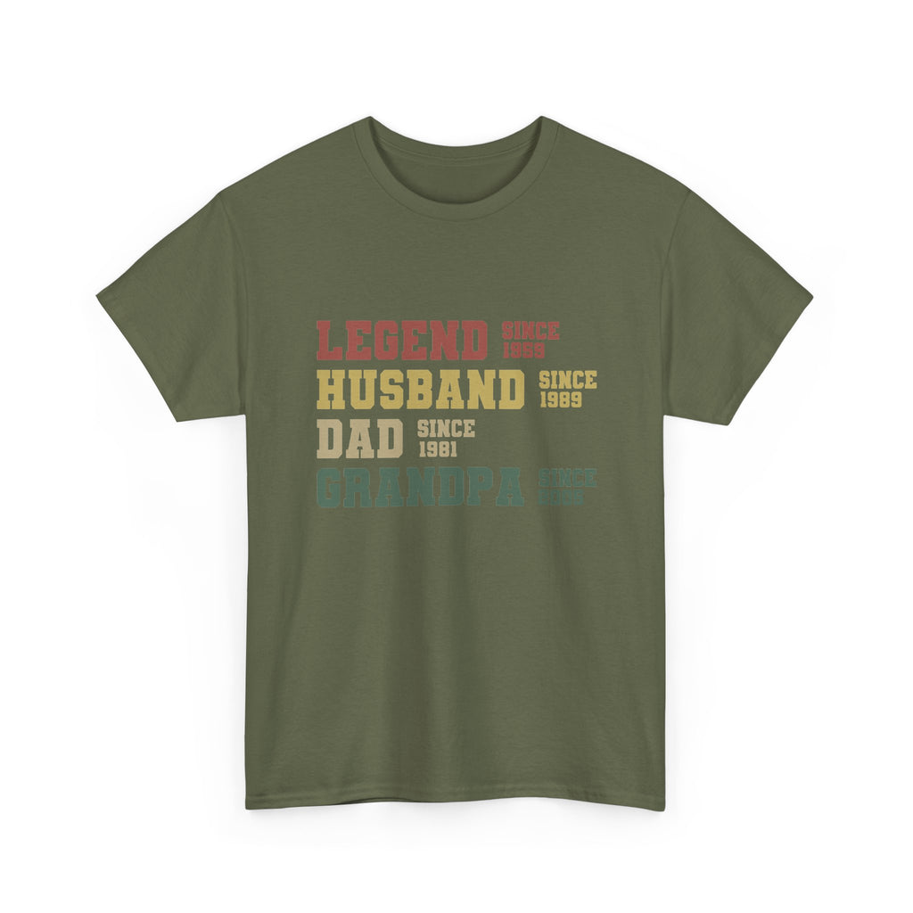 Legend Husband Dad Grandpa Since 1955 Tee