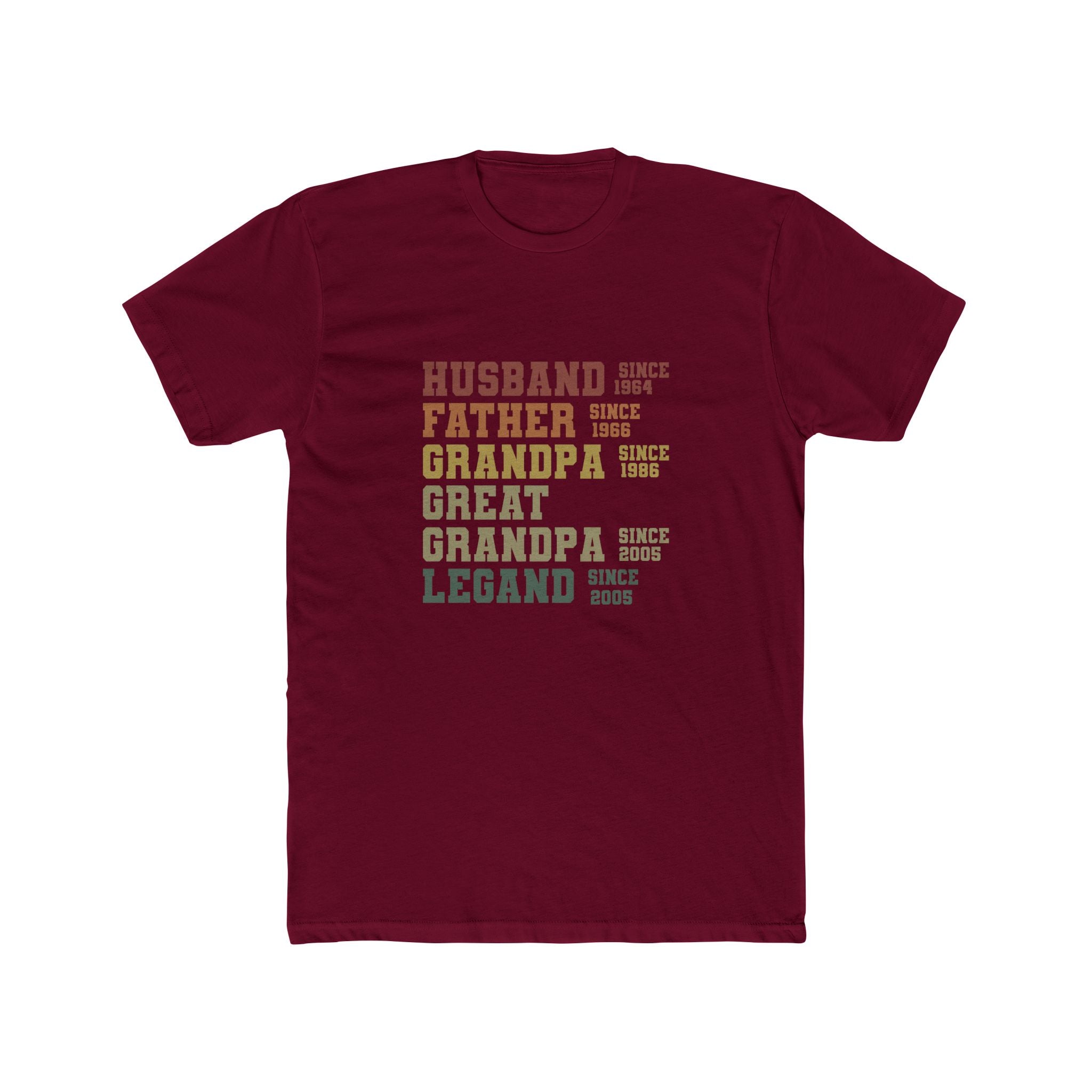 Husband • Father • Grandpa • Great Grandpa • Legend T‑Shirt