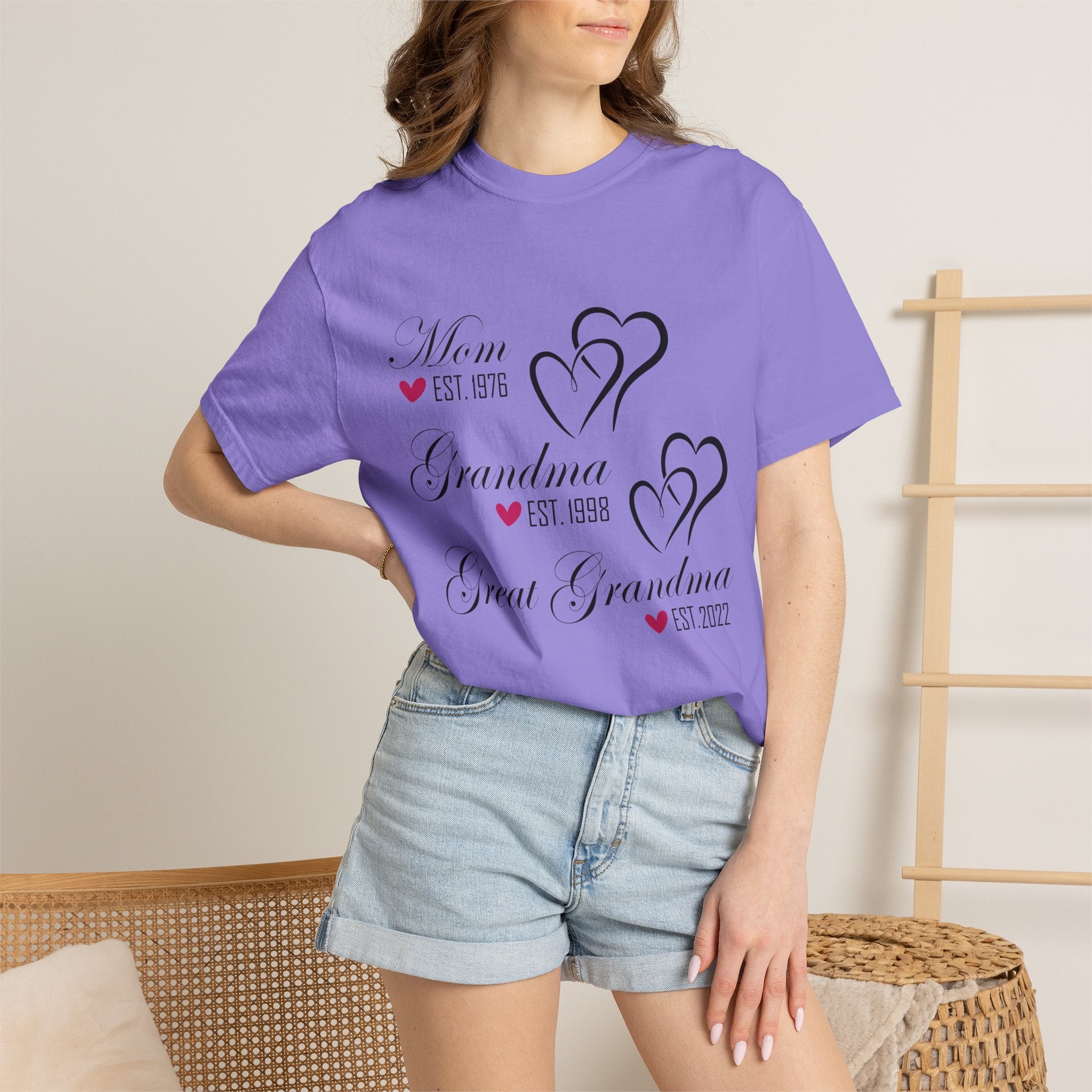 Grandma & Great Grandma Est. Custom Year T-Shirt