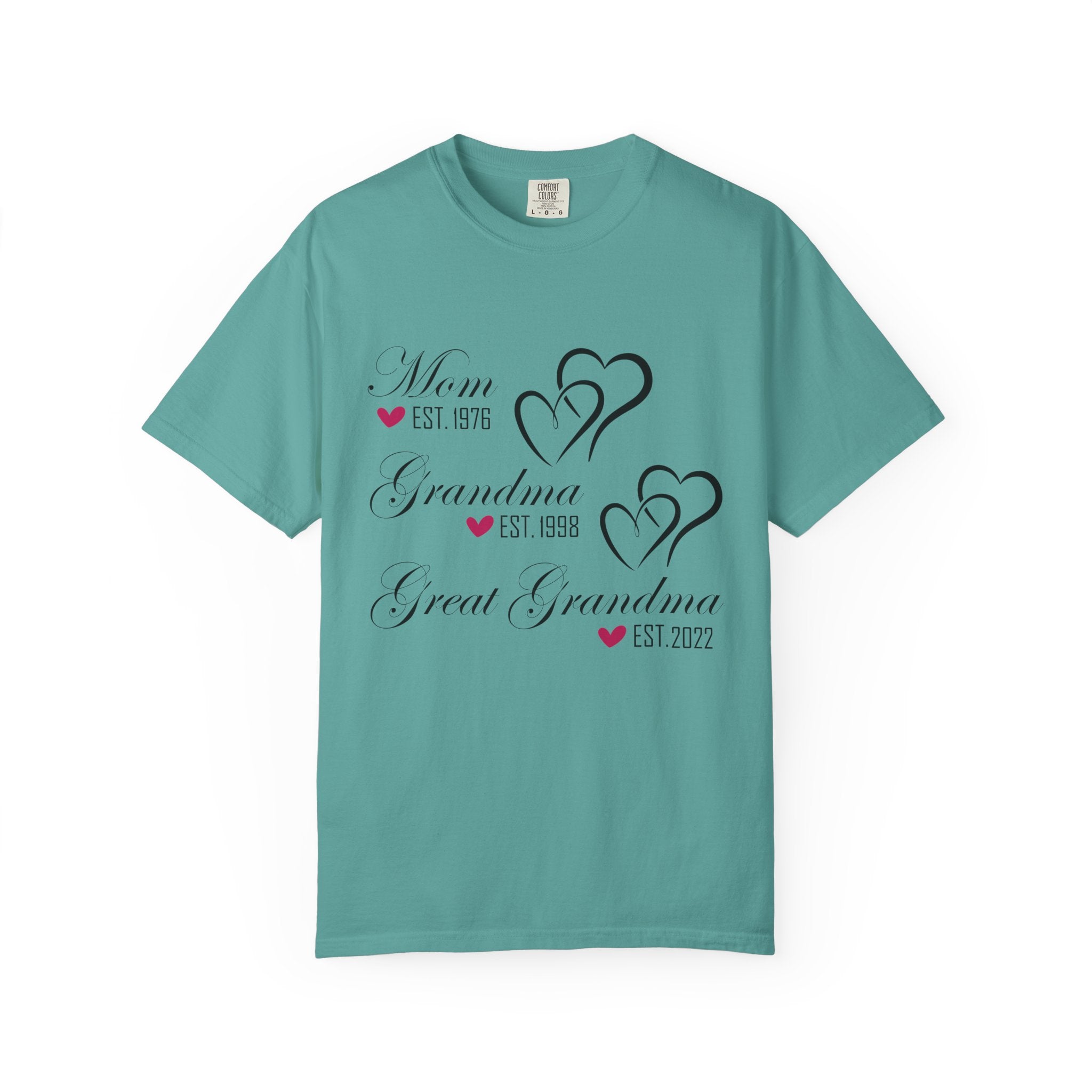 Grandma & Great Grandma Est. Custom Year T-Shirt