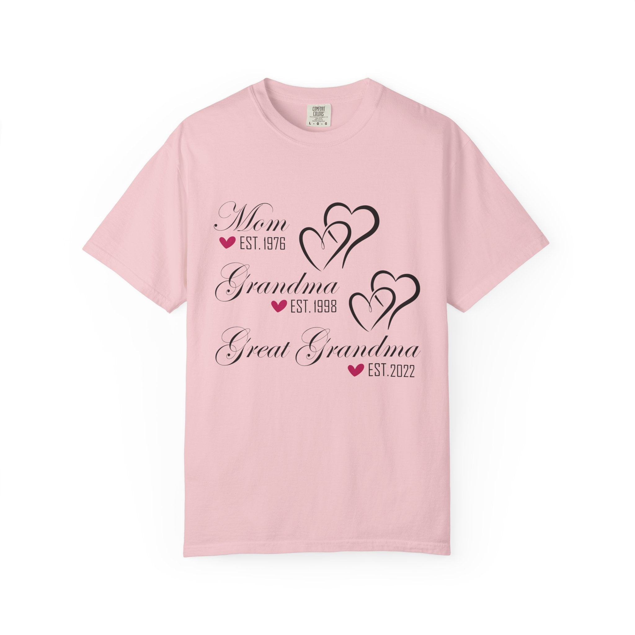 Grandma & Great Grandma Est. Custom Year T-Shirt