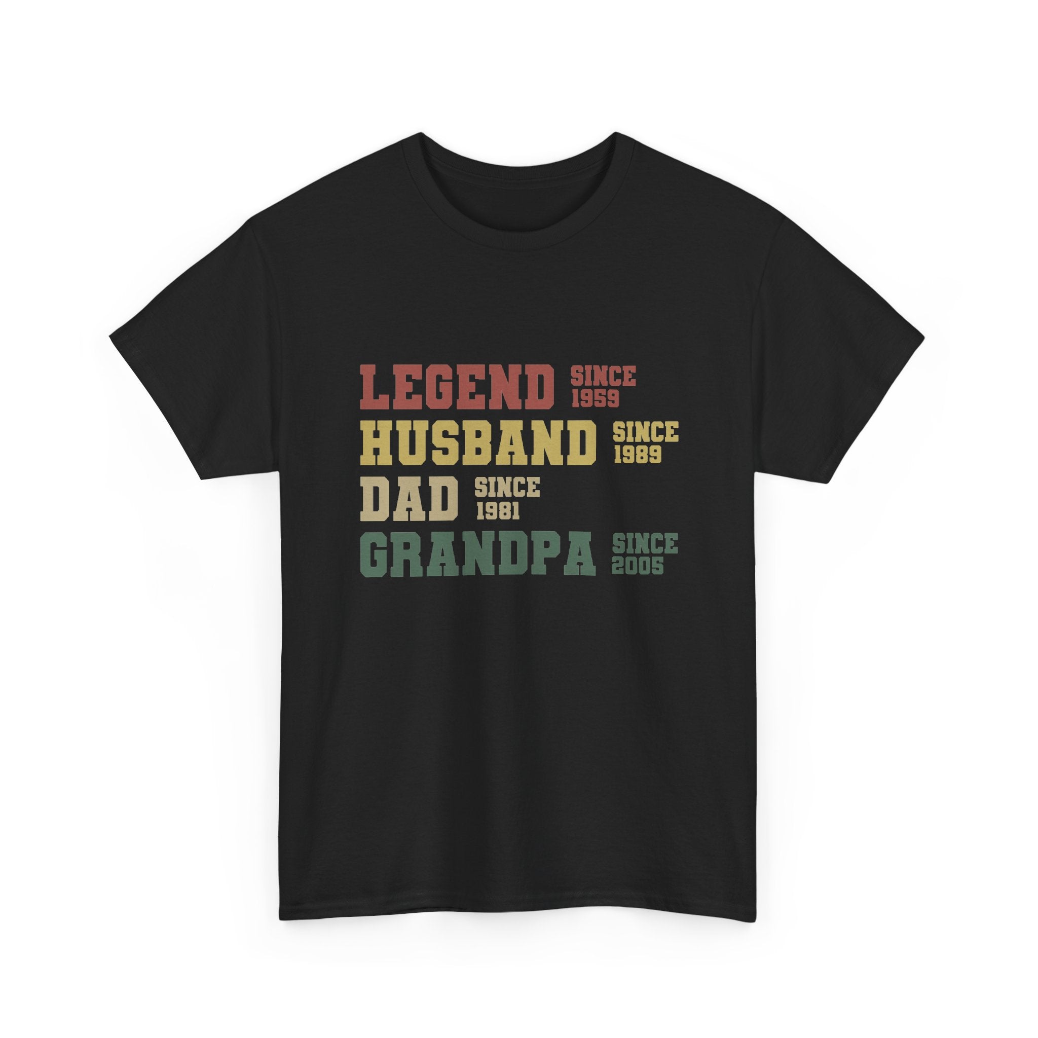 Legend Husband Dad Grandpa Since 1955 Tee