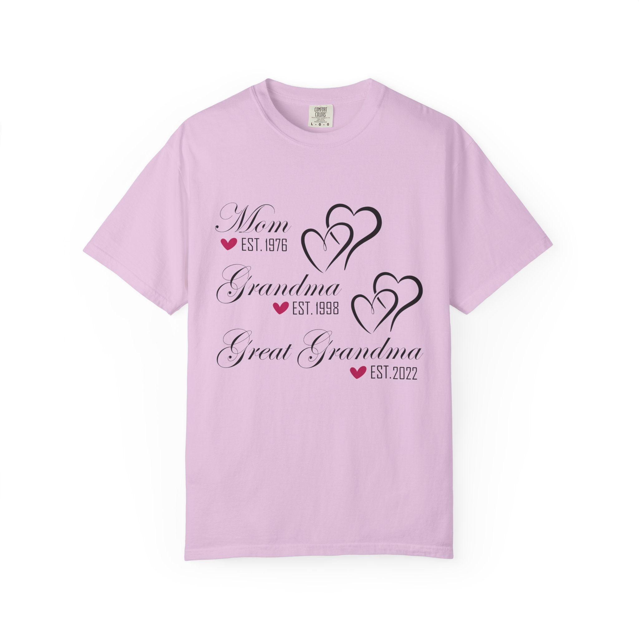 Grandma & Great Grandma Est. Custom Year T-Shirt