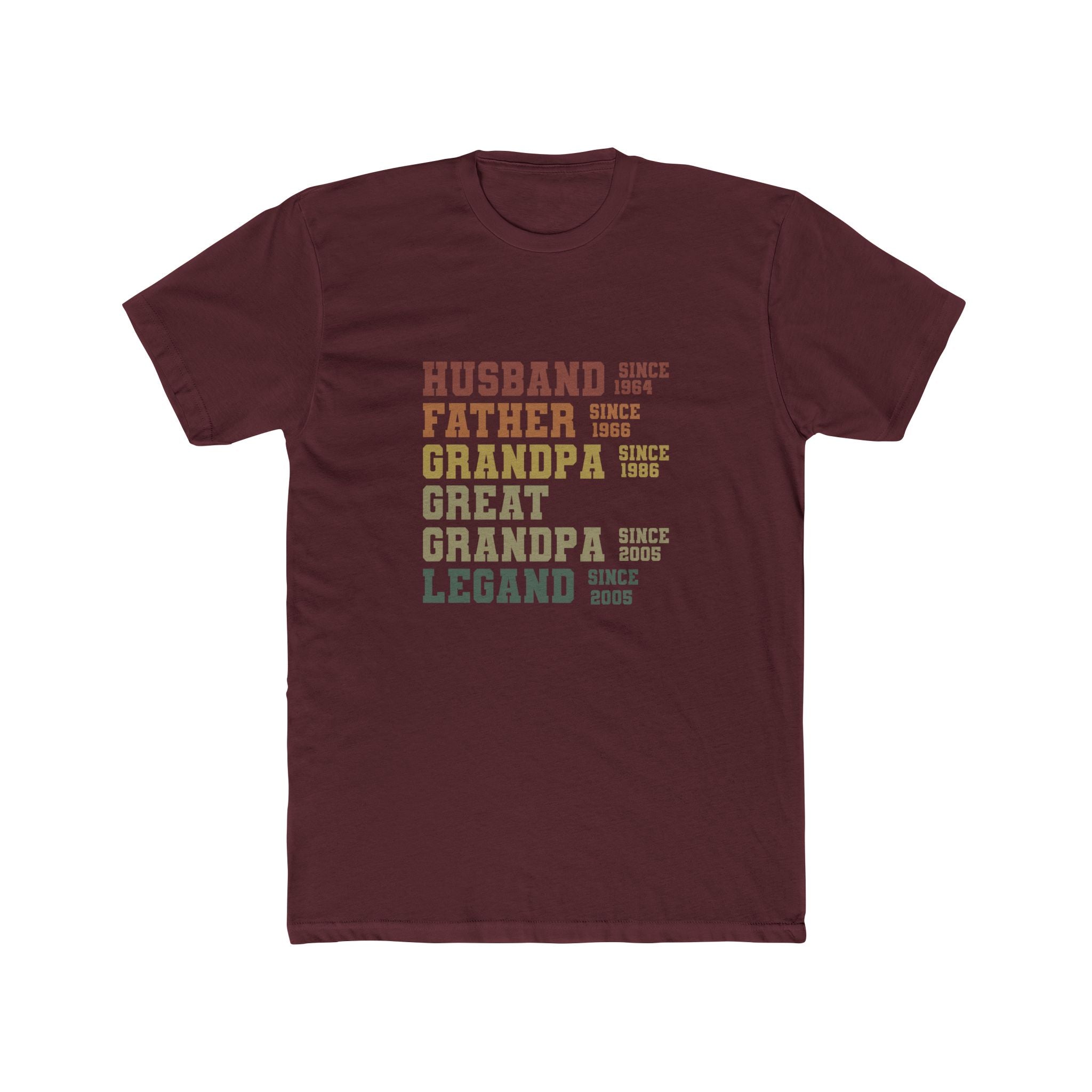 Husband • Father • Grandpa • Great Grandpa • Legend T‑Shirt