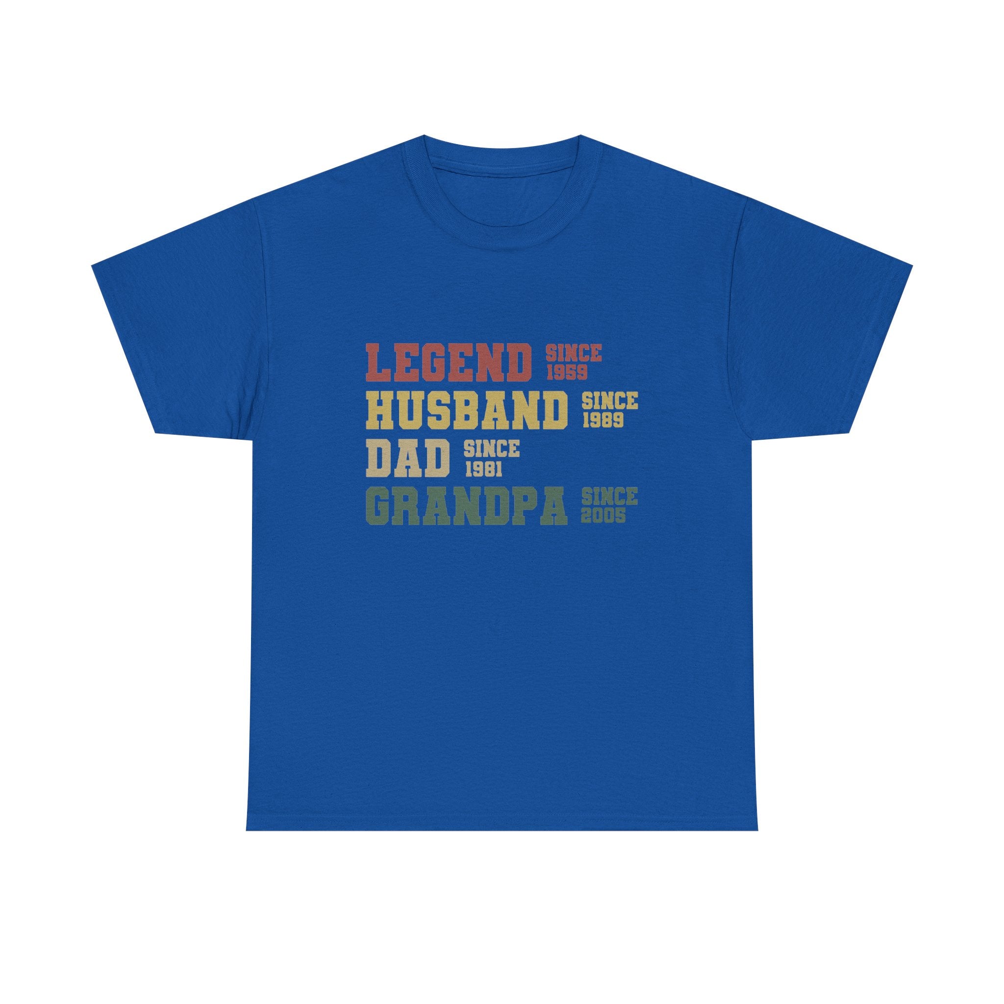 Legend Husband Dad Grandpa — Custom Years Tee
