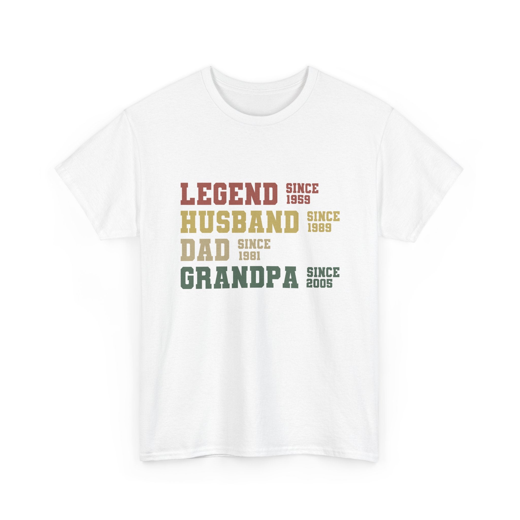 Legend Husband Dad Grandpa Since 1955 Tee