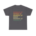 Husband Father Grandpa Great Grandpa Legand Since 1943 T-Shirt — Vintage Family Milestone Tee