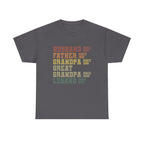 Husband Father Grandpa Great Grandpa Legand Since 1943 T-Shirt — Vintage Family Milestone Tee