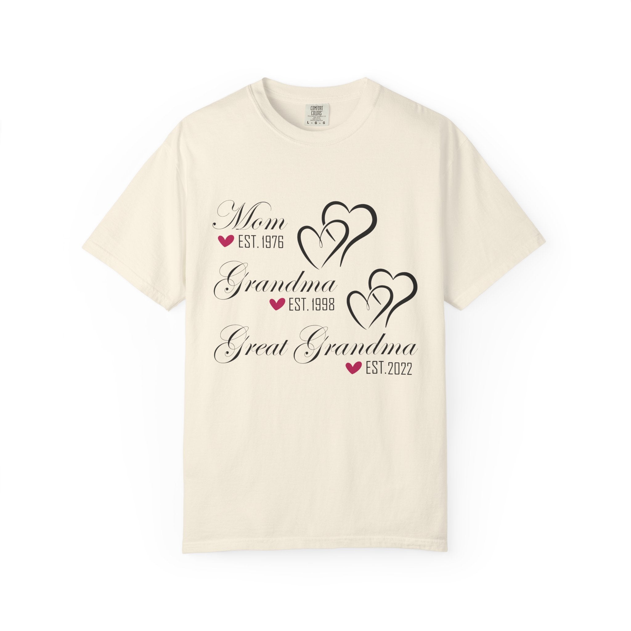 Grandma & Great Grandma Est. Custom Year T-Shirt
