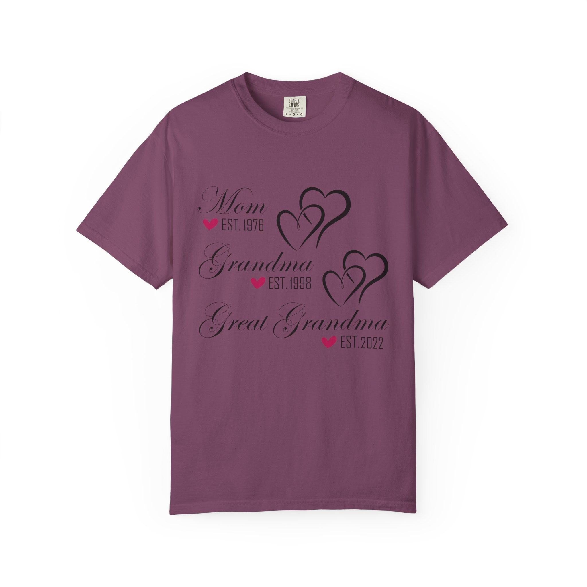 Grandma & Great Grandma Est. Custom Year T-Shirt