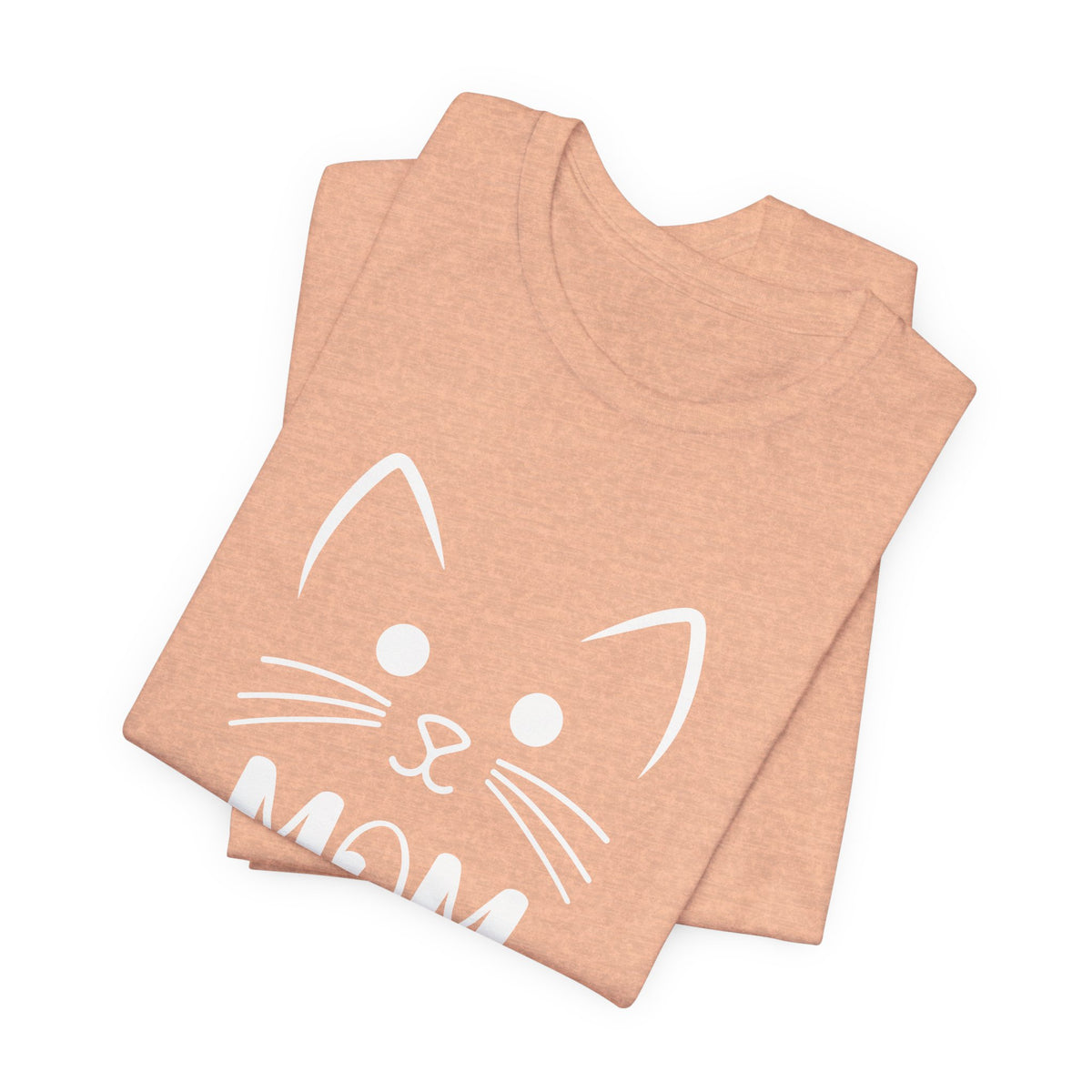 Cat Mom Personalized Tshirt – Cute Cat Face Custom Shirt