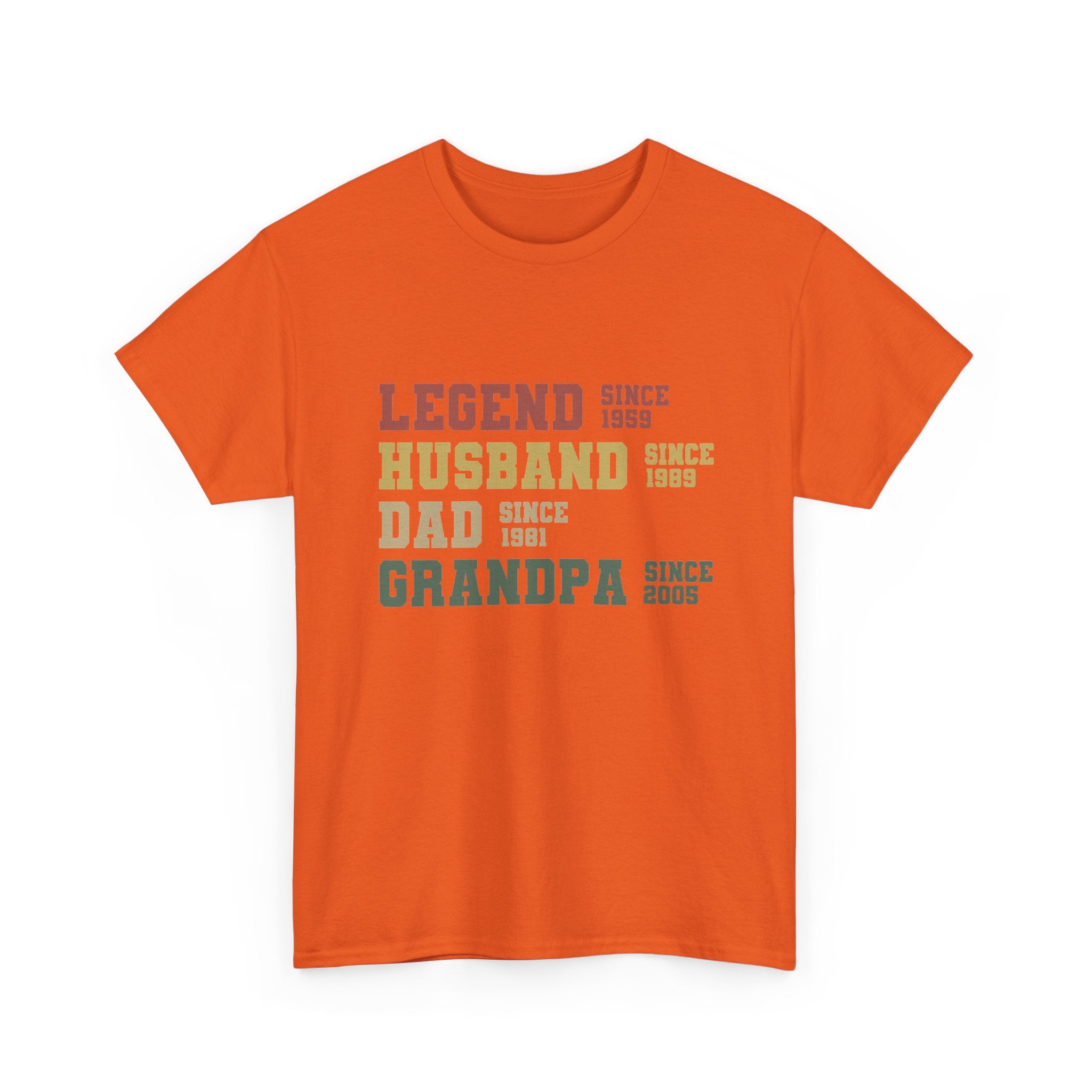 Legend Husband Dad Grandpa Since 1955 Tee