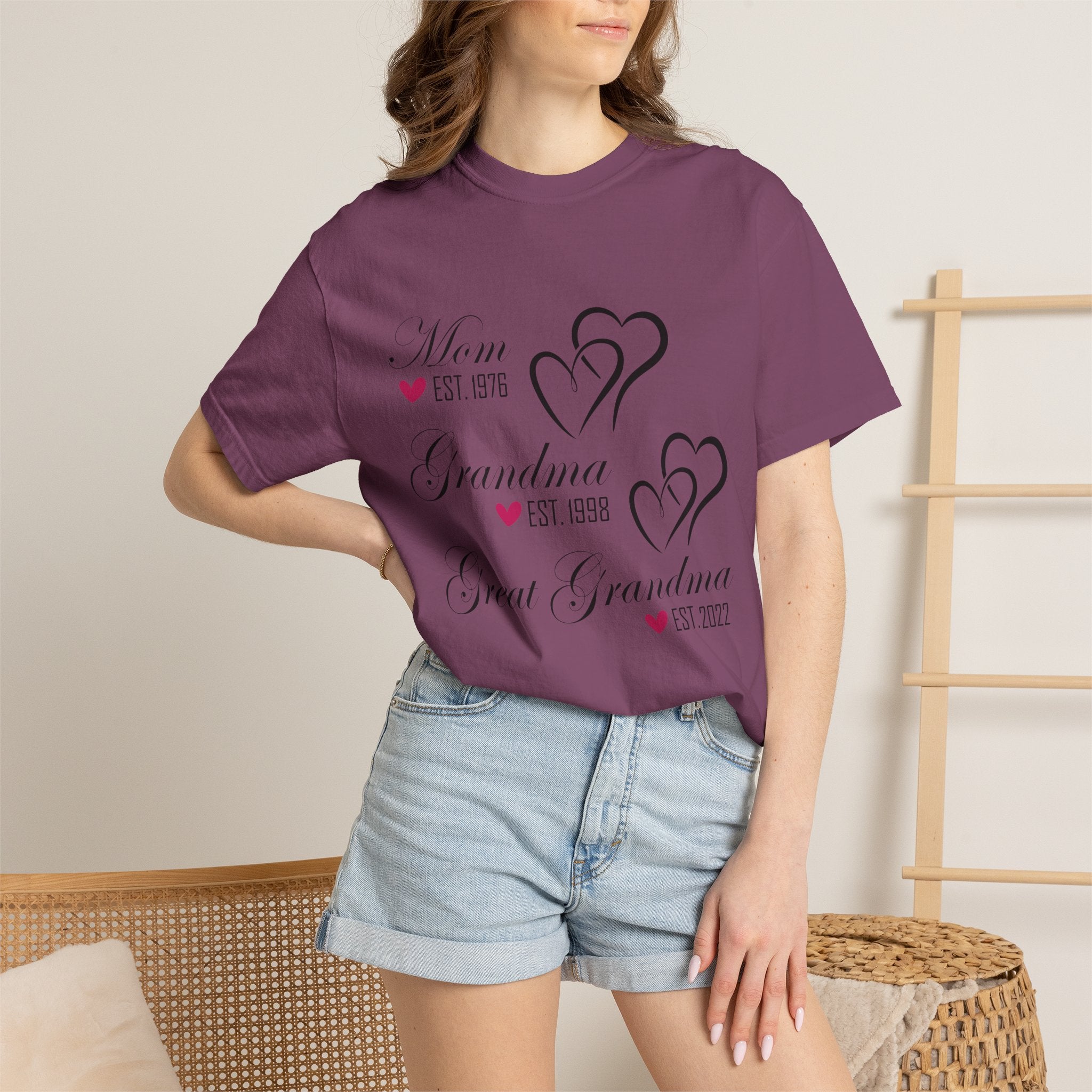 Grandma & Great Grandma Est. Custom Year T-Shirt