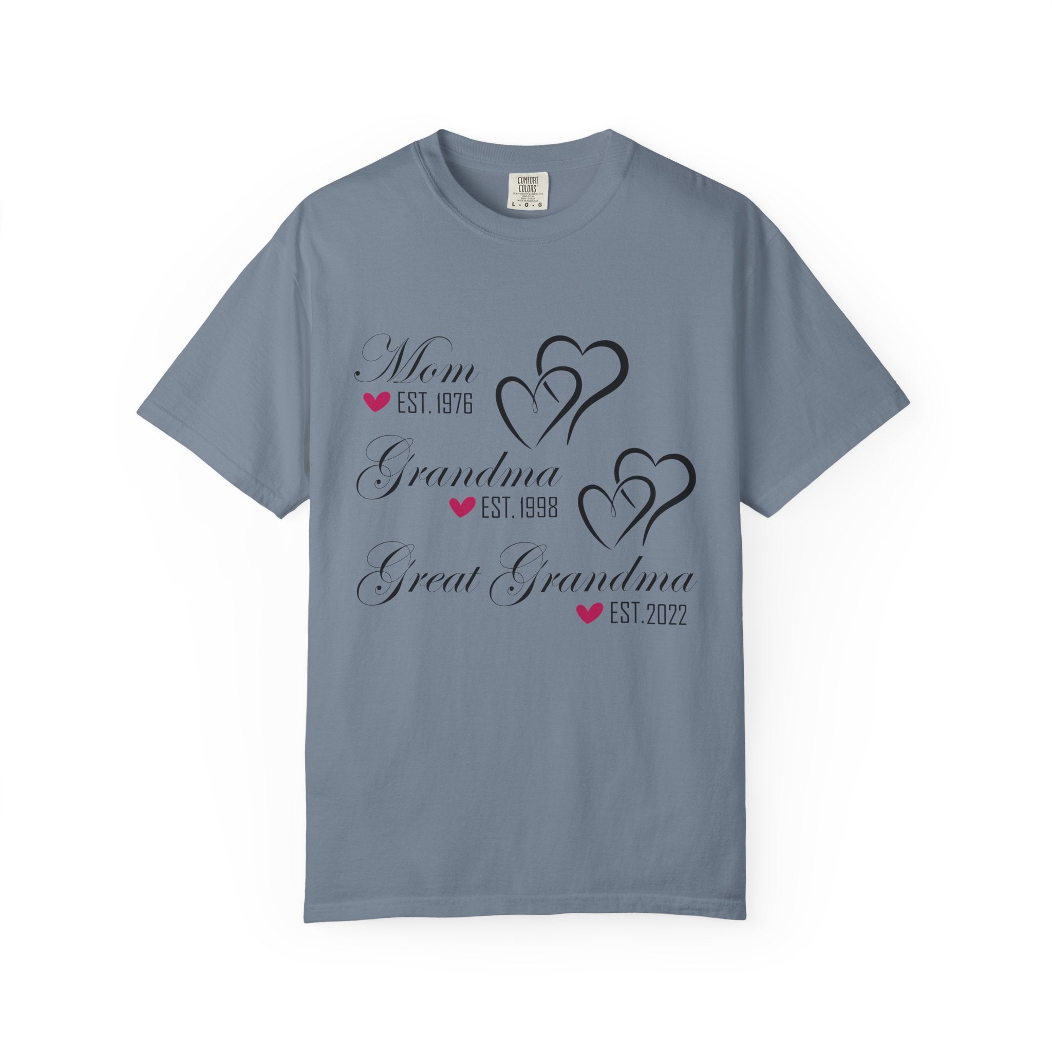 Grandma & Great Grandma Est. Custom Year T-Shirt