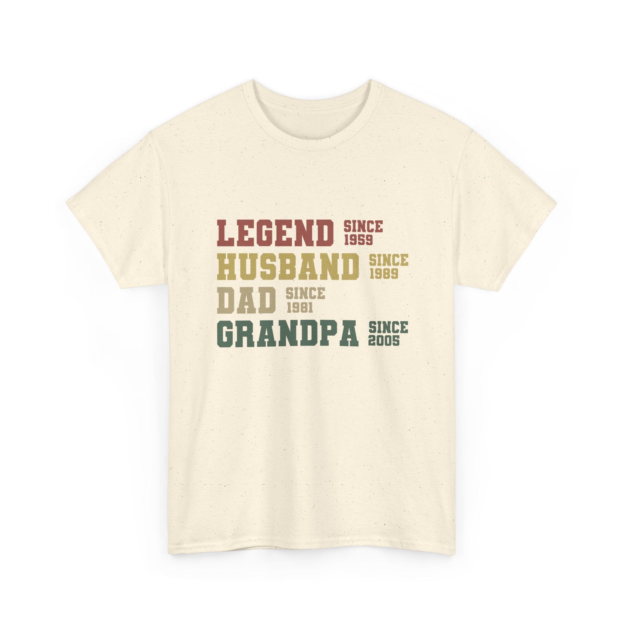 Legend Husband Dad Grandpa Since 1955 Tee