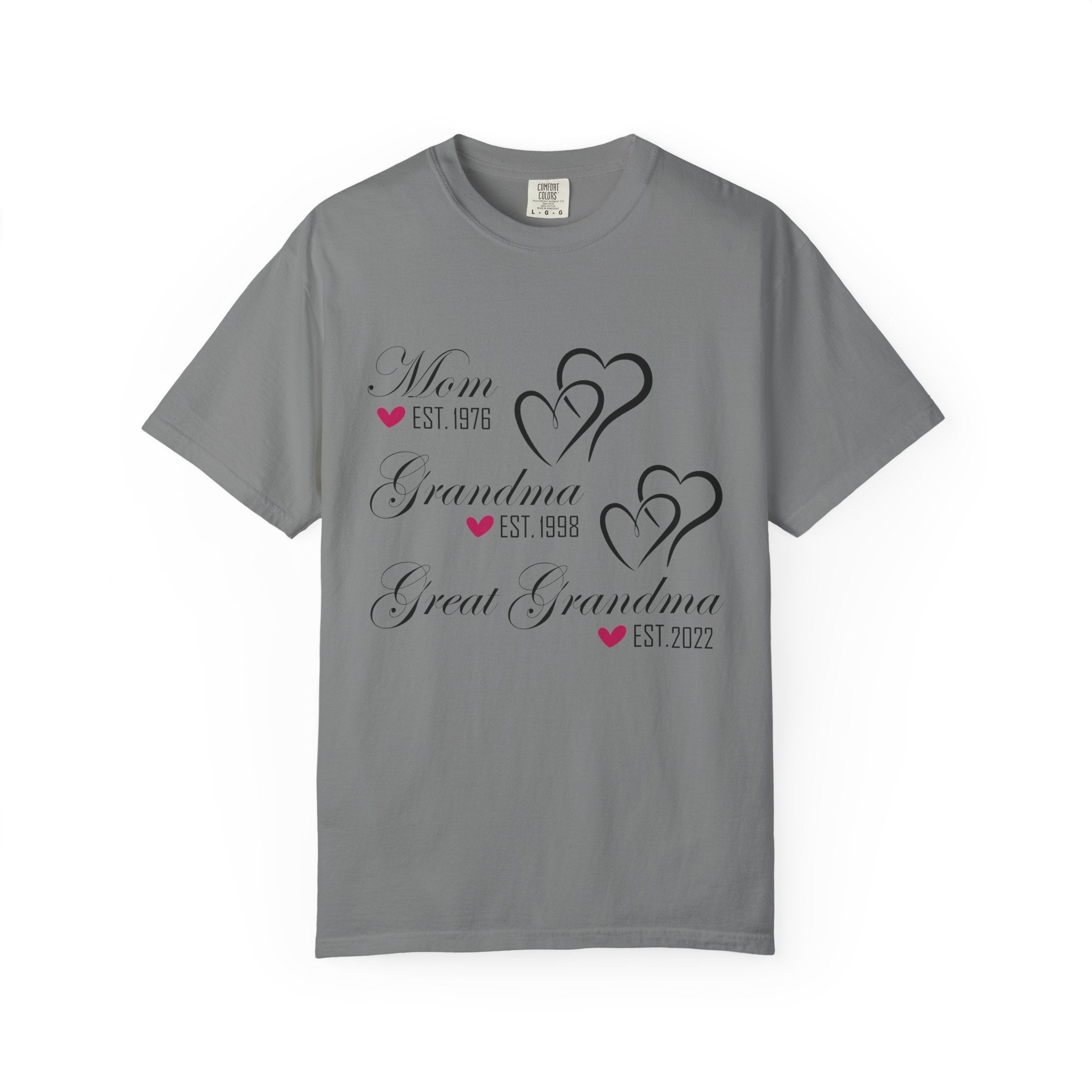 Grandma & Great Grandma Est. Custom Year T-Shirt