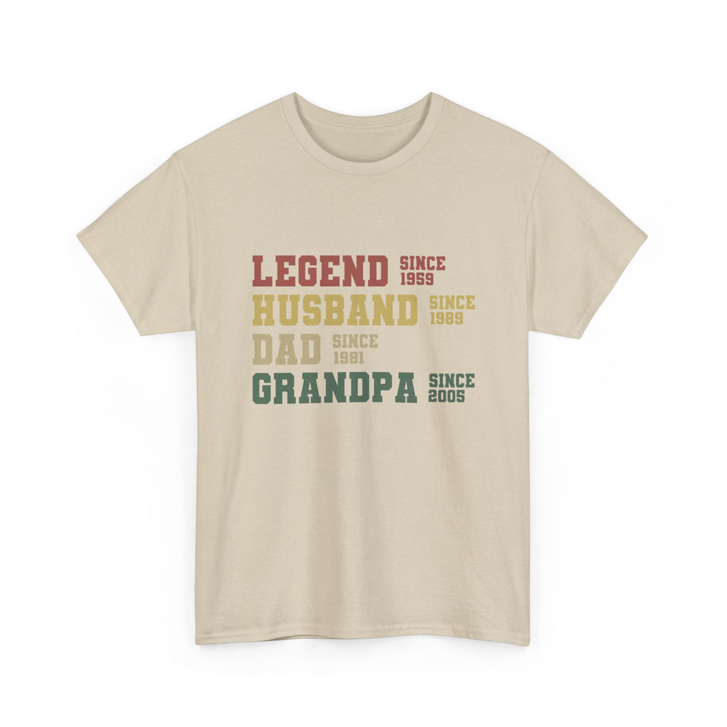 Legend Husband Dad Grandpa Since 1955 Tee