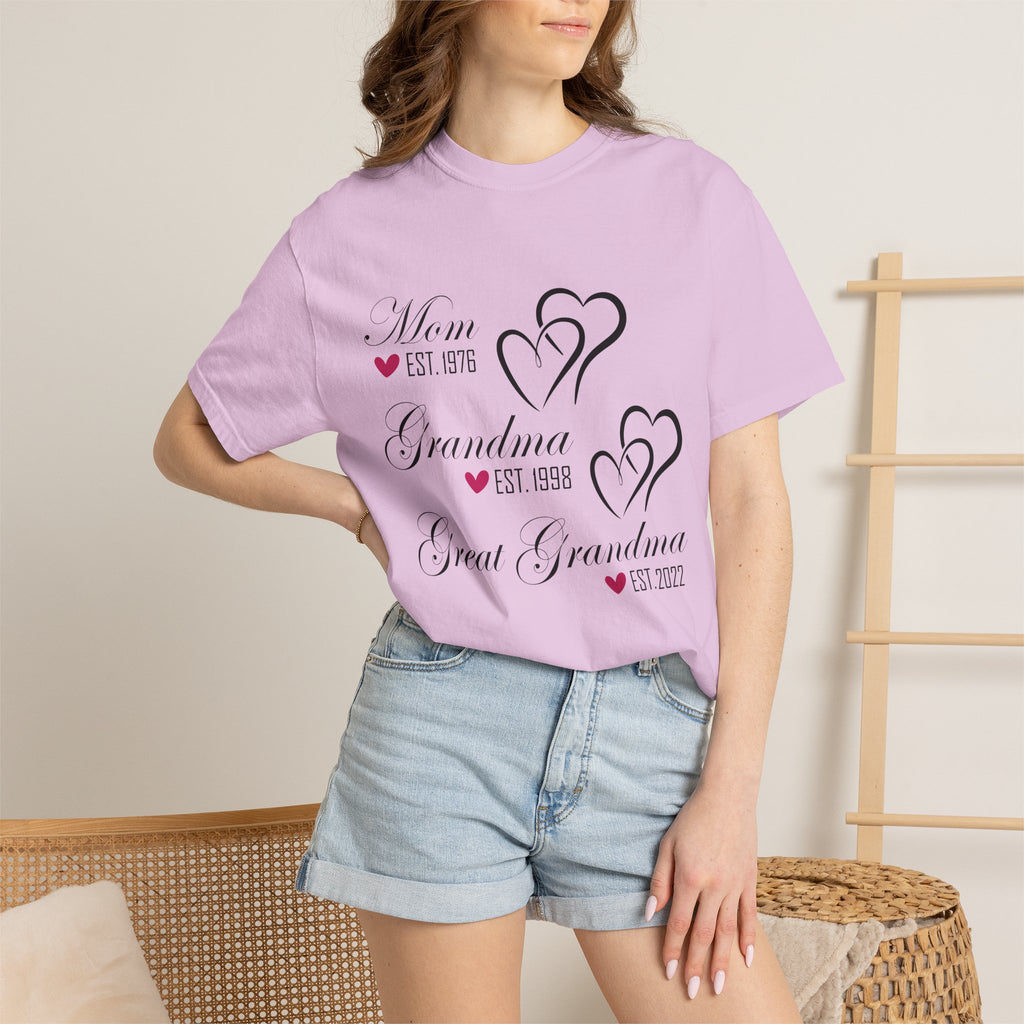 Grandma & Great Grandma Est. Custom Year T-Shirt