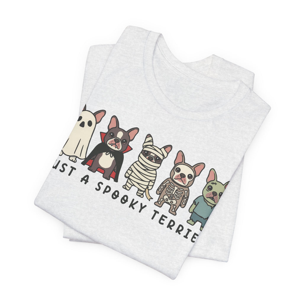 Spooky Terrier T-Shirt — Cute Halloween Boston Terrier Shirt
