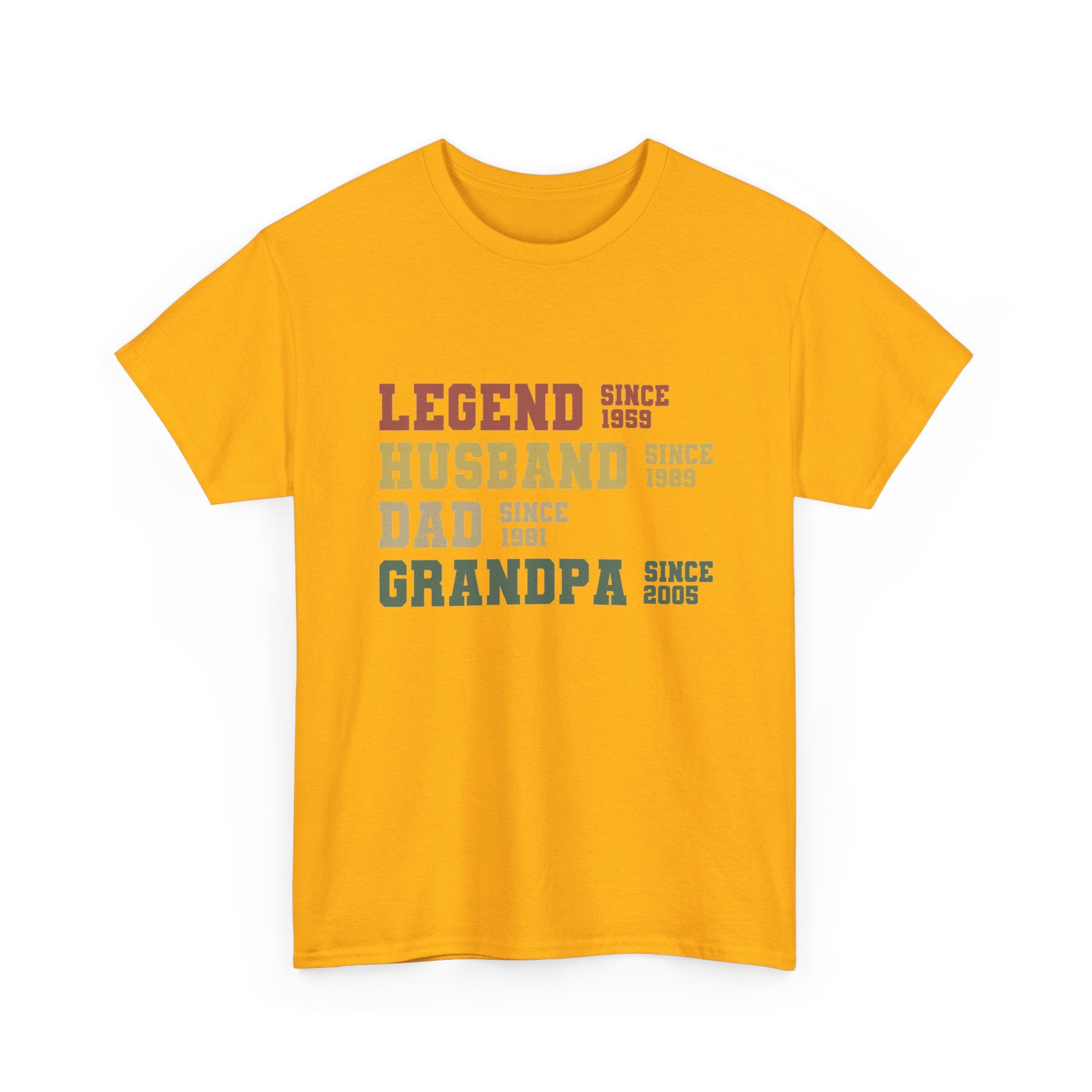 Legend Husband Dad Grandpa Since 1955 Tee