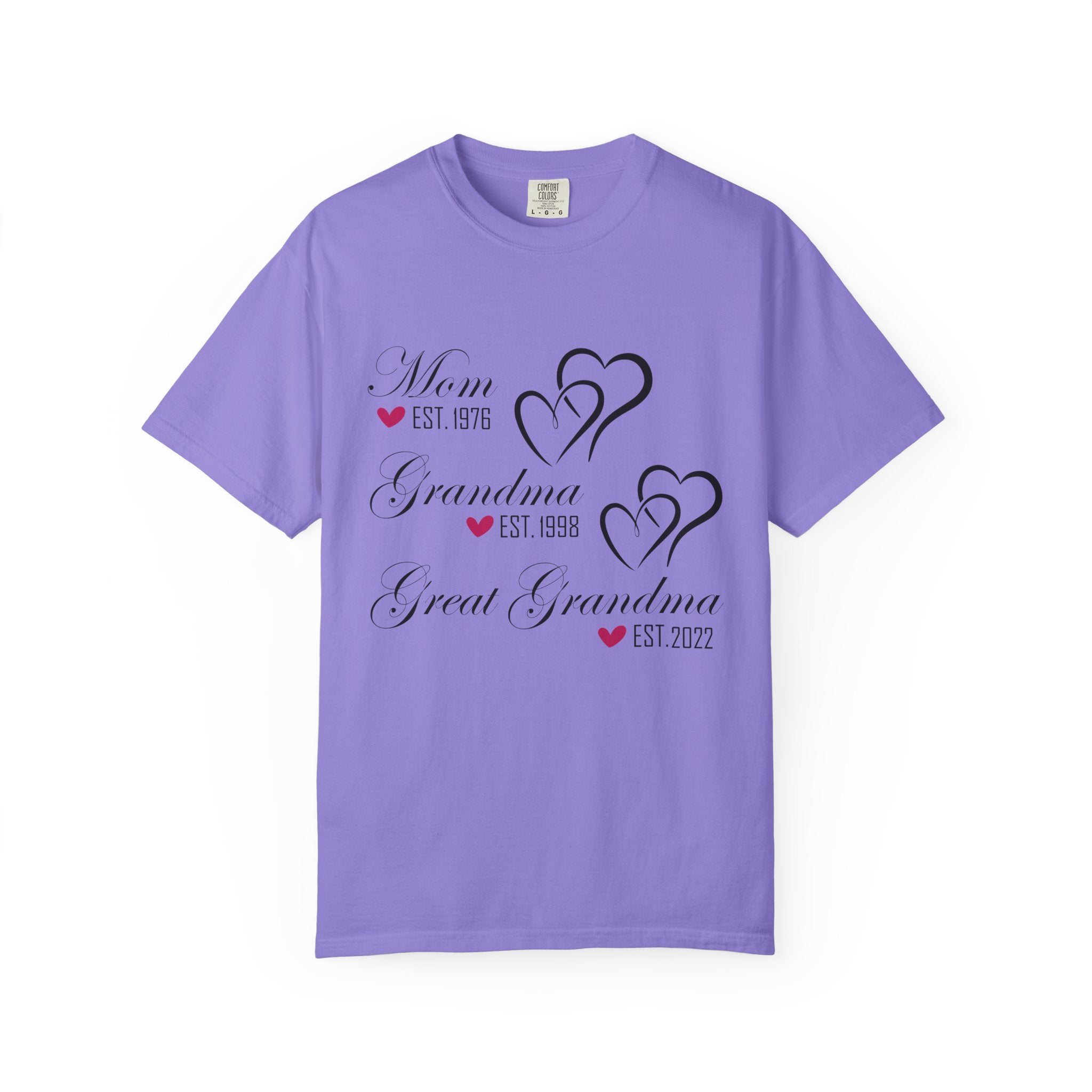 Grandma & Great Grandma Est. Custom Year T-Shirt