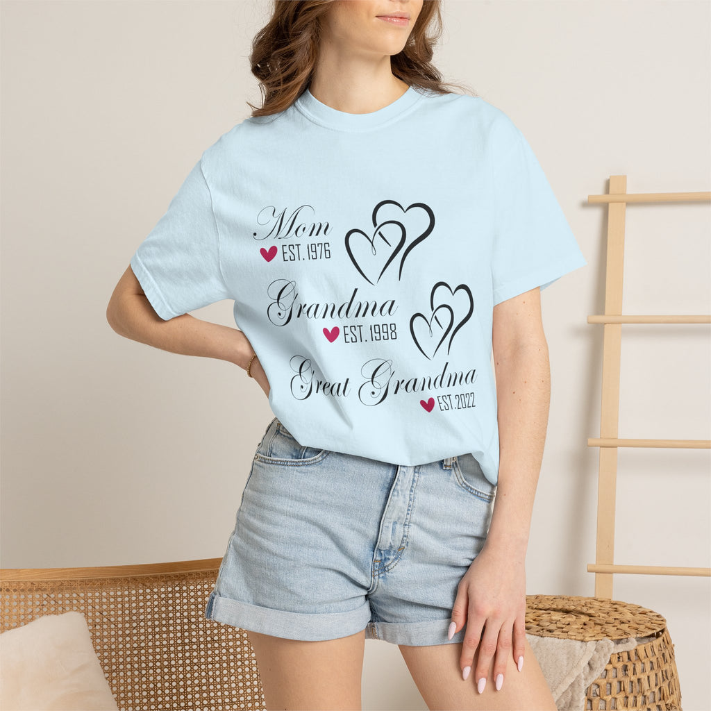 Grandma & Great Grandma Est. Custom Year T-Shirt
