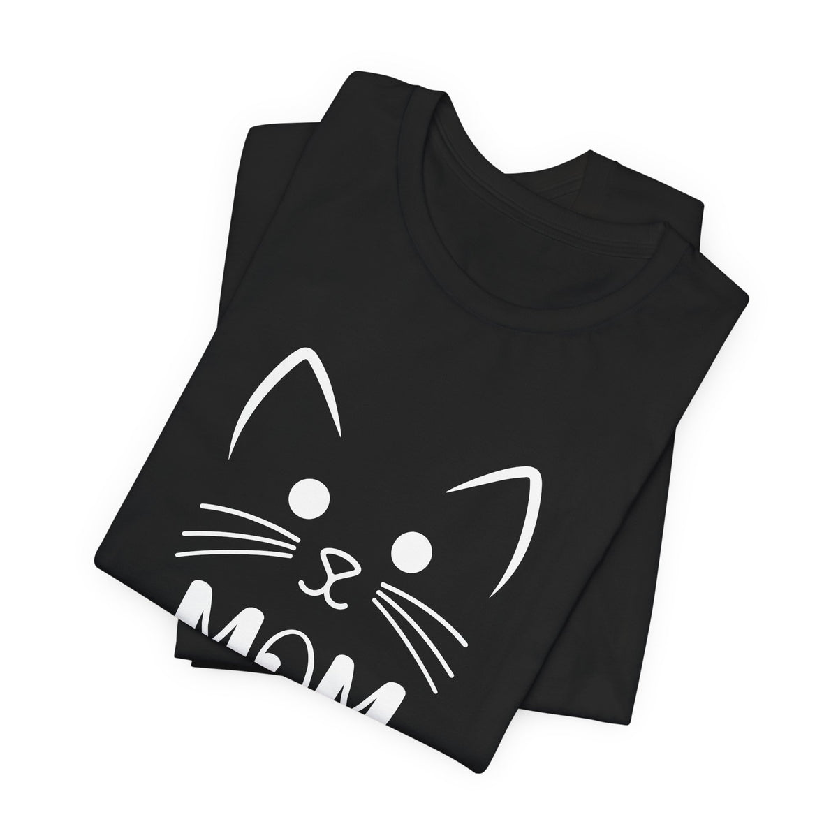 Cat Mom Personalized Tshirt – Cute Cat Face Custom Shirt
