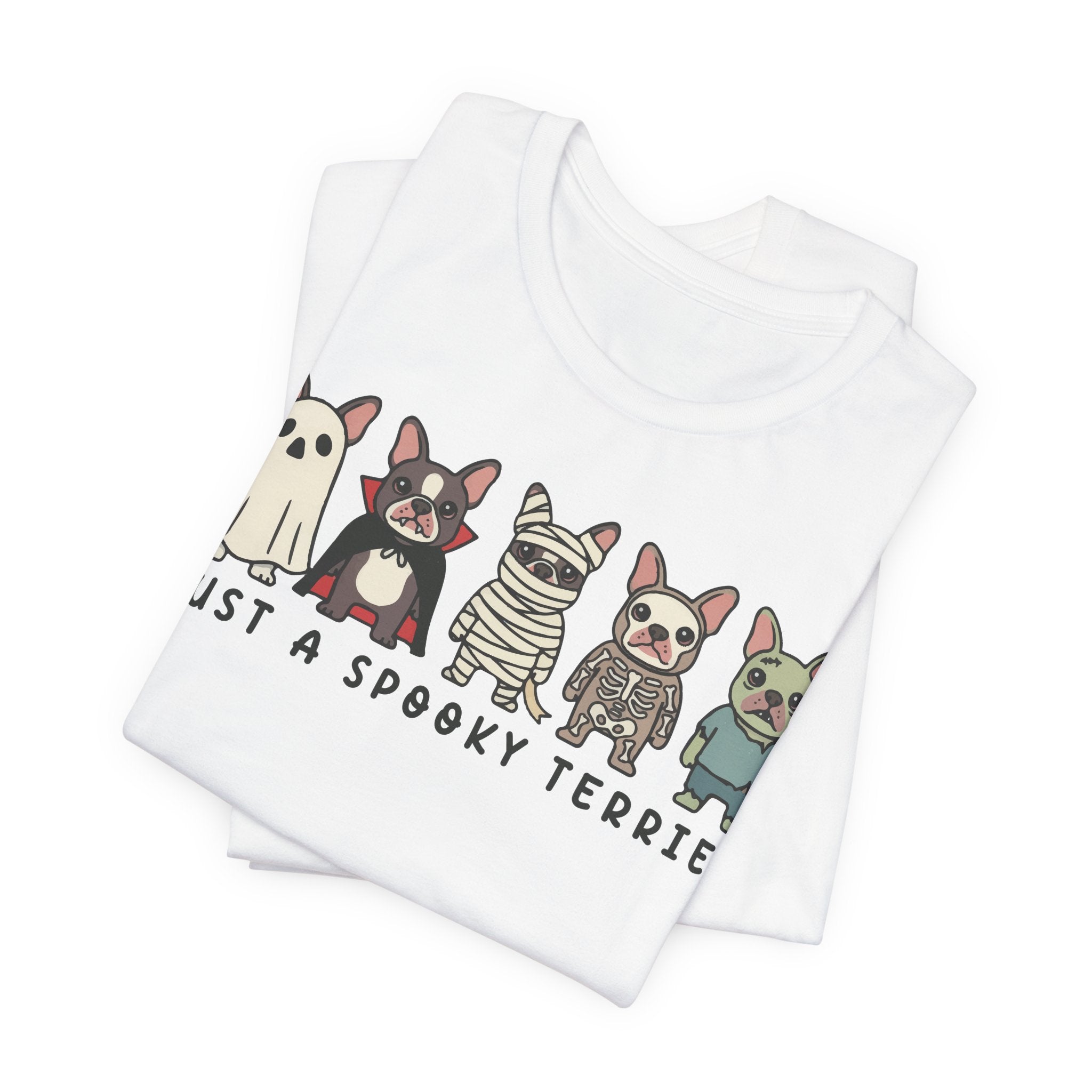 Spooky Terrier T-Shirt — Cute Halloween Boston Terrier Shirt