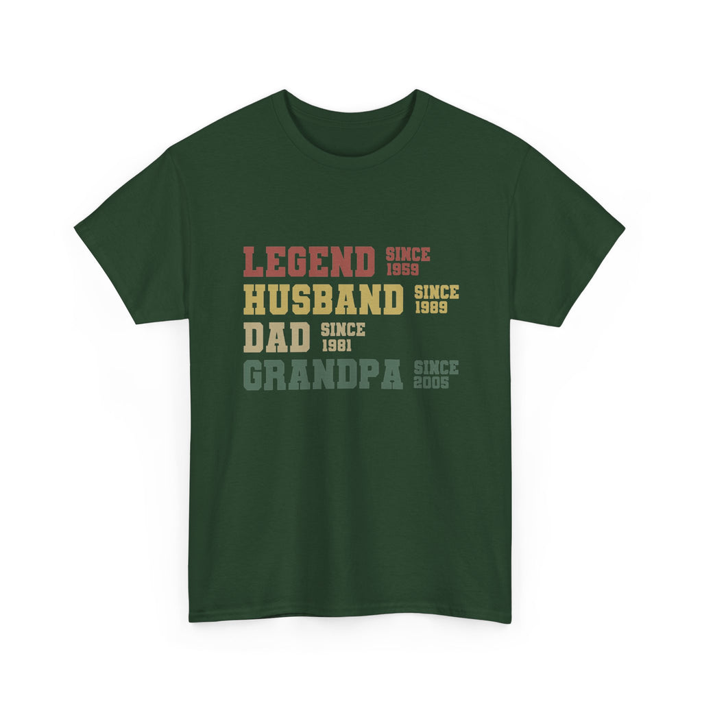 Legend Husband Dad Grandpa Since 1955 Tee