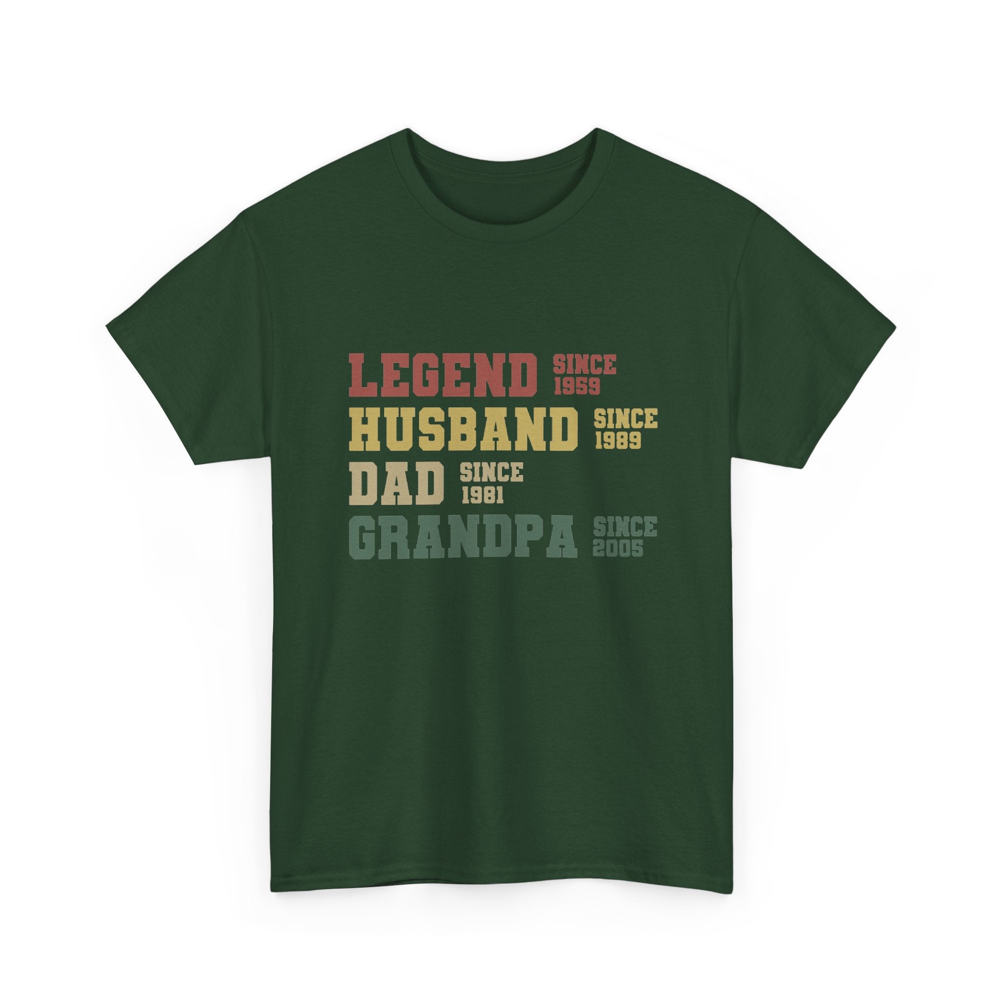 Legend Husband Dad Grandpa Since 1955 Tee