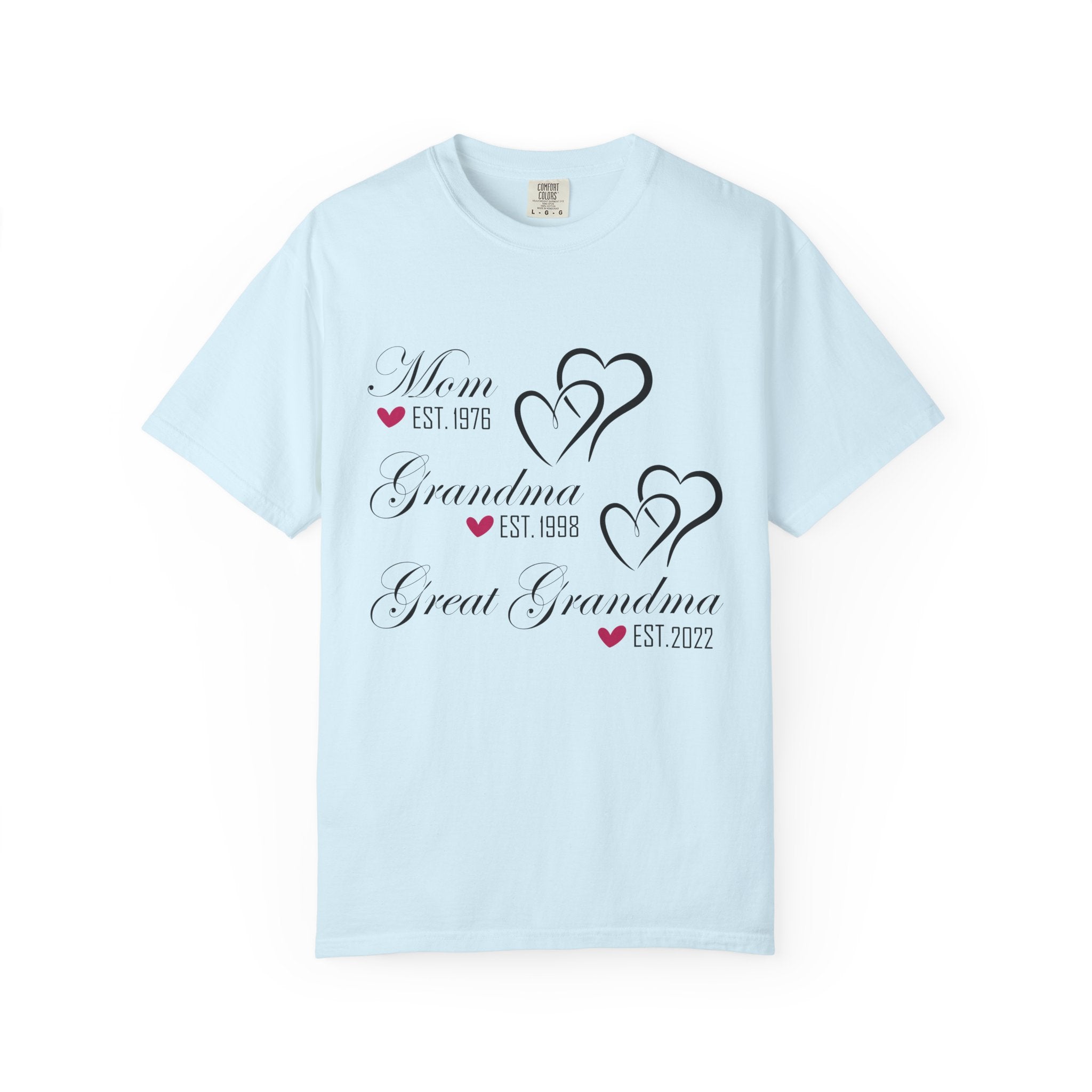 Grandma & Great Grandma Est. Custom Year T-Shirt