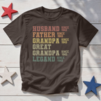 Legend Husband Dad Grandpa — Custom Years Tee