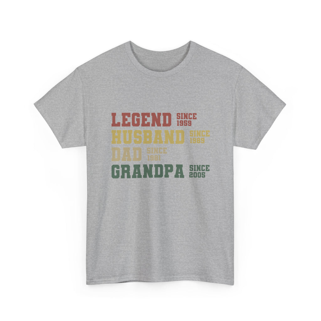 Legend Husband Dad Grandpa Since 1955 Tee