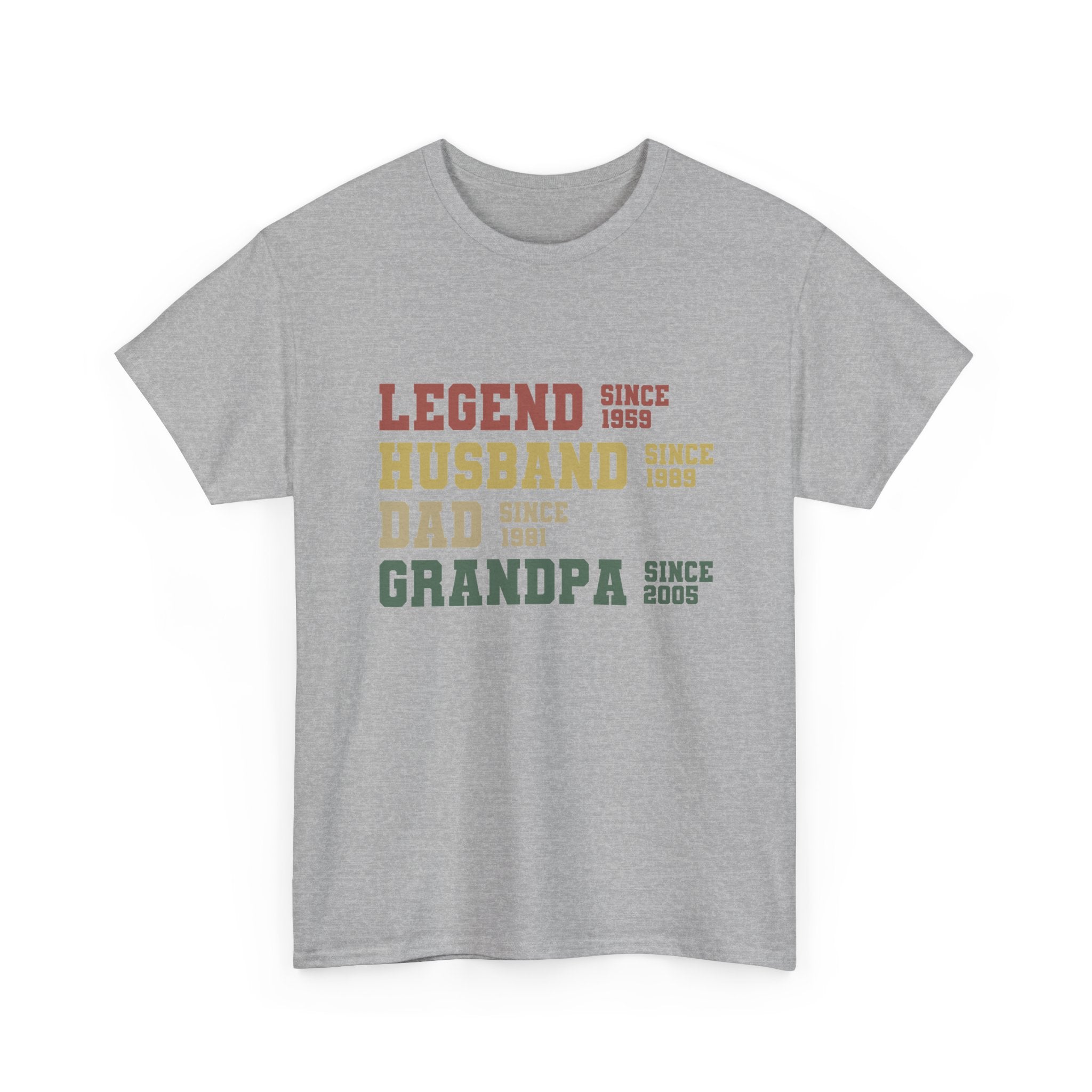 Legend Husband Dad Grandpa Since 1955 Tee