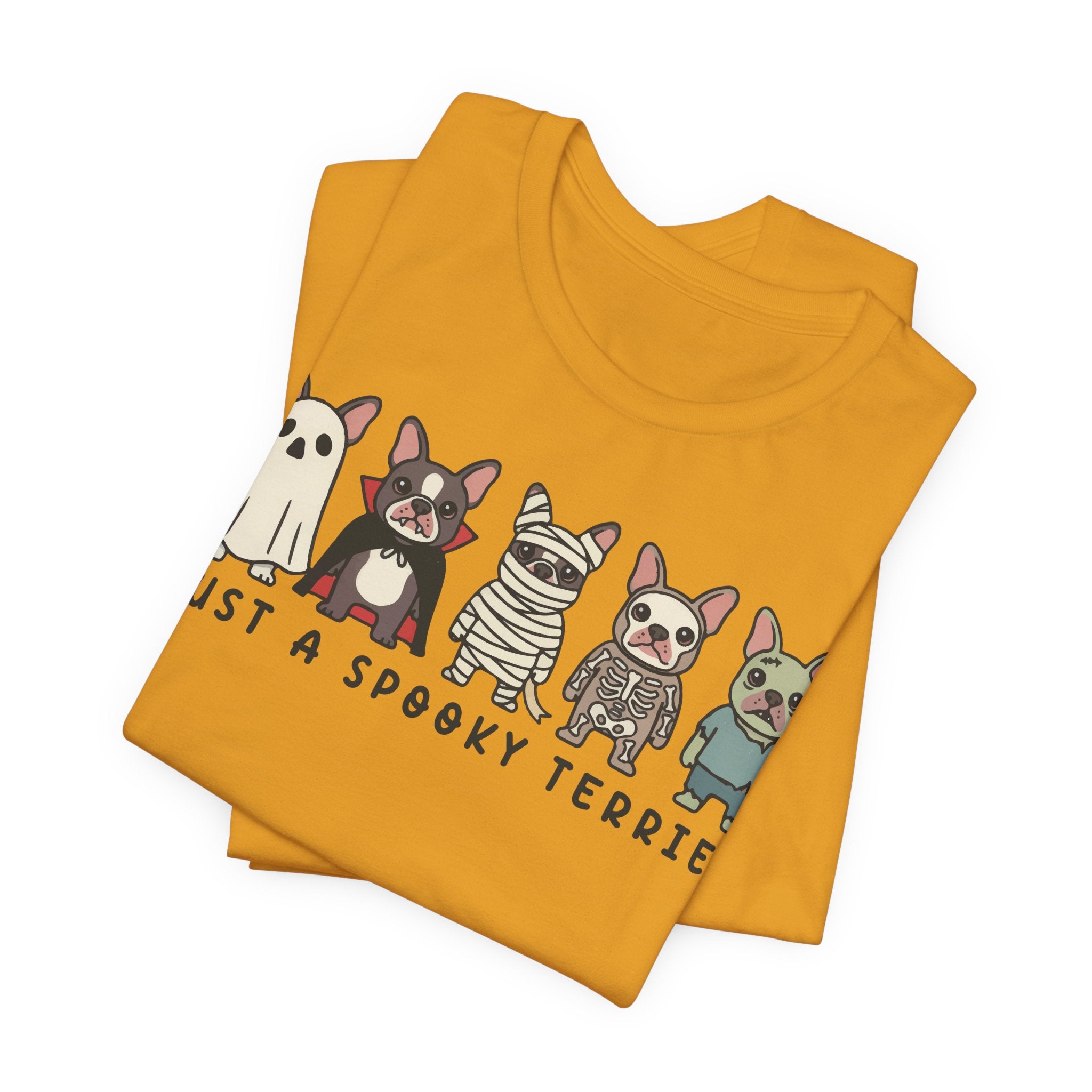 Spooky Terrier T-Shirt — Cute Halloween Boston Terrier Shirt