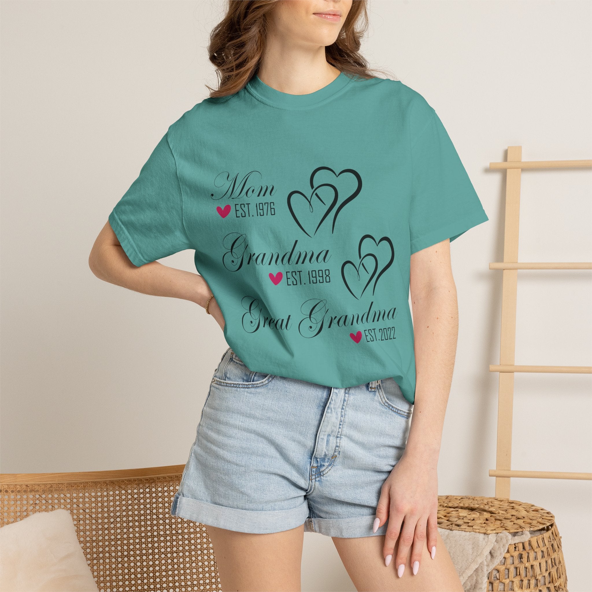 Grandma & Great Grandma Est. Custom Year T-Shirt