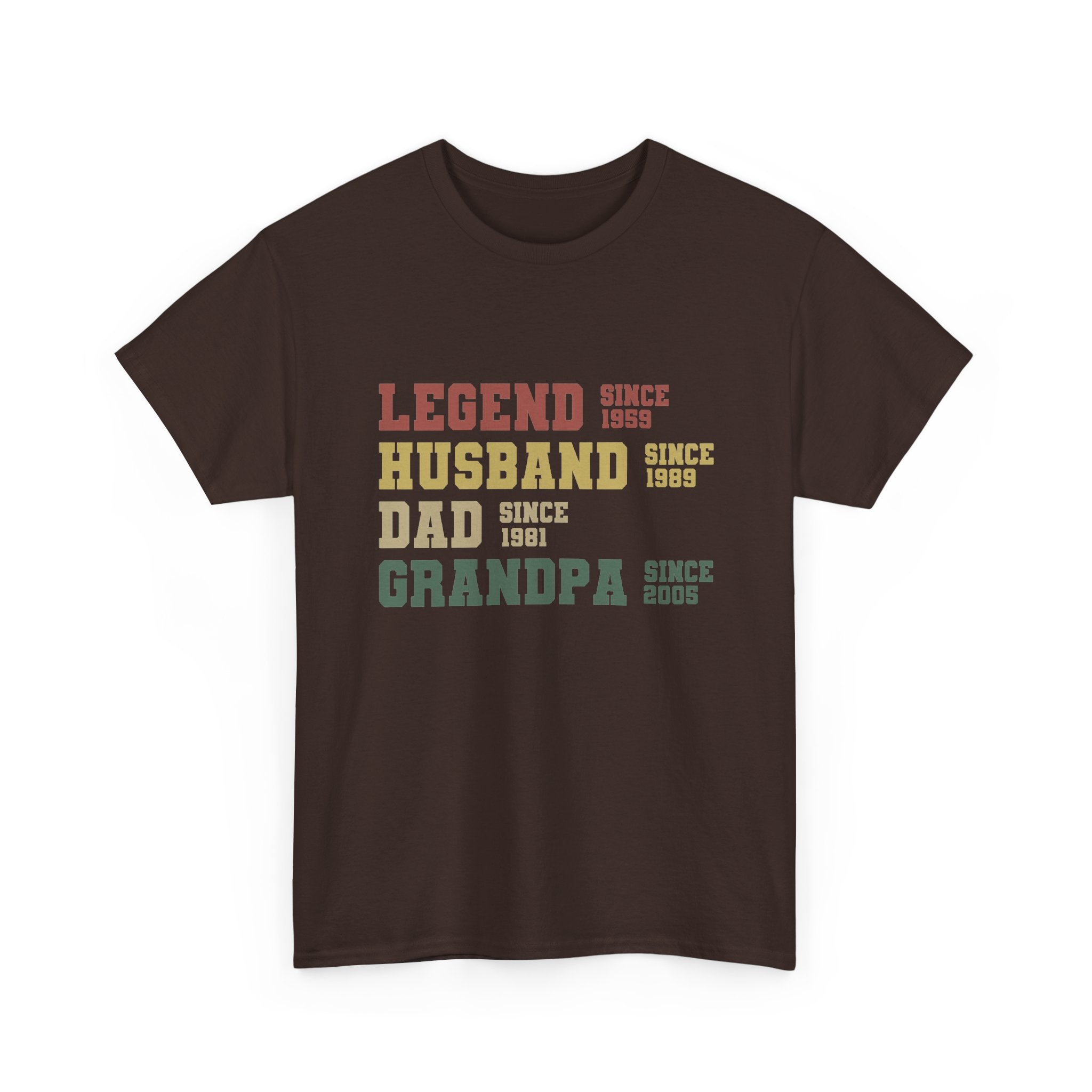 Legend Husband Dad Grandpa Since 1955 Tee