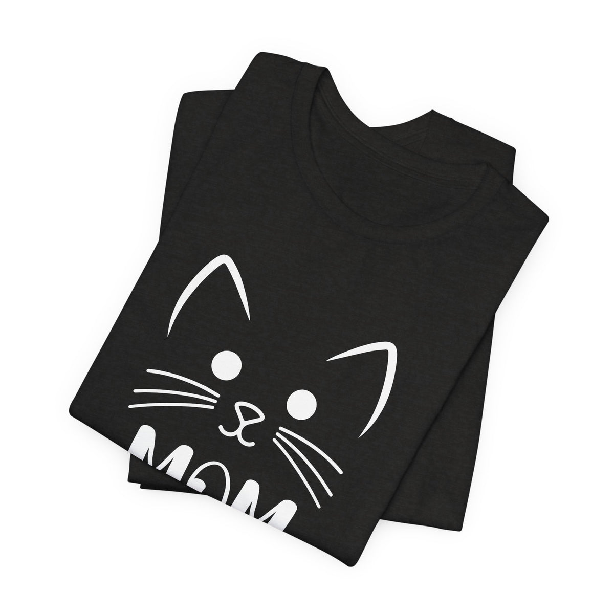 Cat Mom Personalized Tshirt – Cute Cat Face Custom Shirt