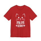 Cat Mom Personalized Tshirt – Cute Cat Face Custom Shirt