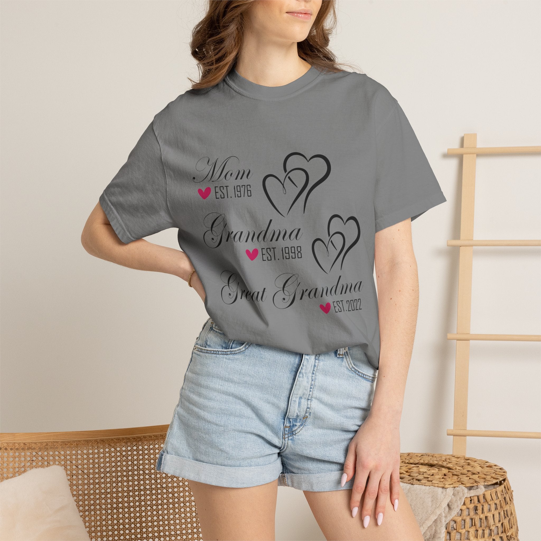 Grandma & Great Grandma Est. Custom Year T-Shirt