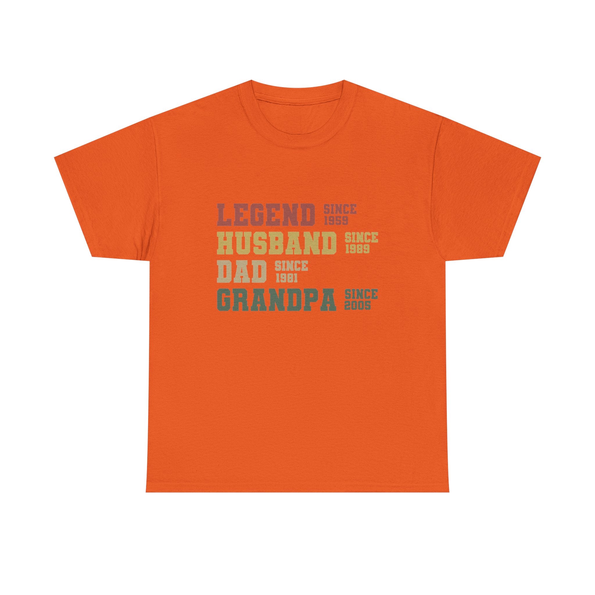 Legend Husband Dad Grandpa — Custom Years Tee