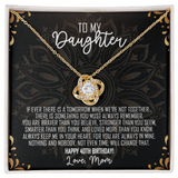 To My Daughter — 40th Birthday Necklace with Message Card from Mom