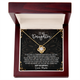 To My Daughter — 40th Birthday Necklace with Message Card from Mom