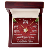 To My Wife Christmas Necklace — "Falling In Love With You Was Beyond My Control"