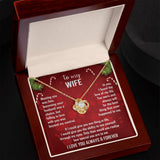 To My Wife Christmas Necklace — "Falling In Love With You Was Beyond My Control"