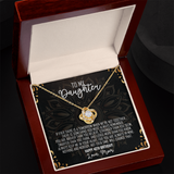 To My Daughter — 40th Birthday Necklace with Message Card from Mom