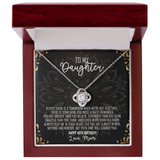 To My Daughter — 40th Birthday Necklace with Message Card from Mom