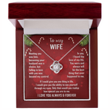 To My Wife Christmas Necklace — "Falling In Love With You Was Beyond My Control"