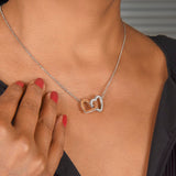 To My Wife Necklace — "I Can't Live Without You" Love Knot with Message Card